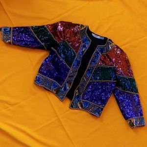 I.magnin sequin blazer